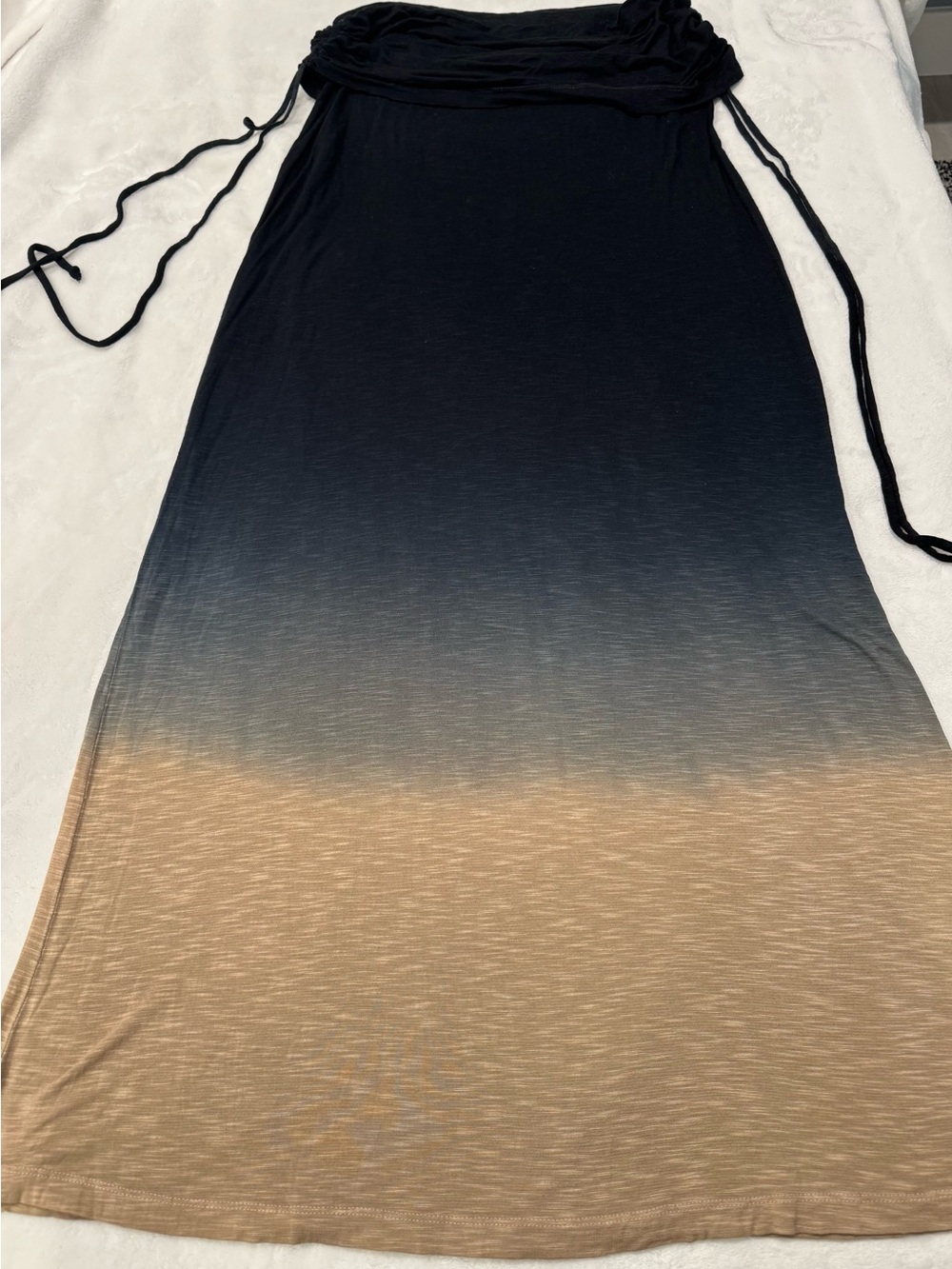 Young Fabulous & Broke Black to Tan Ombre Maxi Skirt/Dress in great condition.